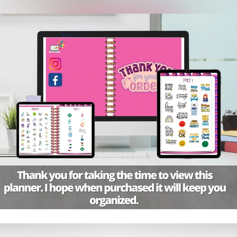 This is a wellness digital planner tool that organizes your day.